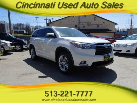 2014 Toyota Highlander for sale at Cincinnati Used Auto Sales in Cincinnati OH