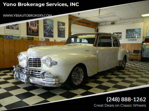 1947 Lincoln Continental for sale at Yono Brokerage Services, INC in Farmington MI