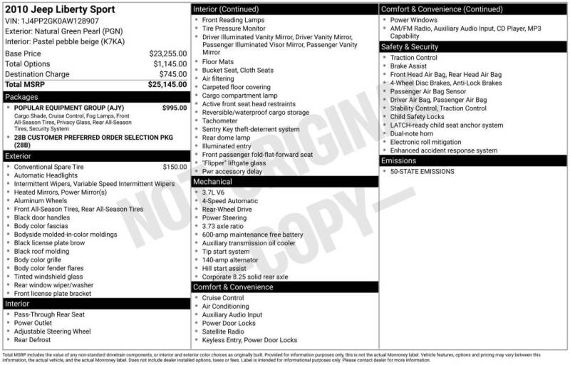 2010 Jeep Liberty Sport