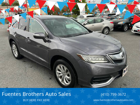 2017 Acura RDX for sale at Fuentes Brothers Auto Sales in Jessup MD