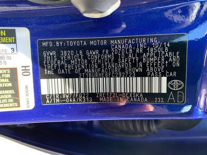 2015 Toyota Corolla S