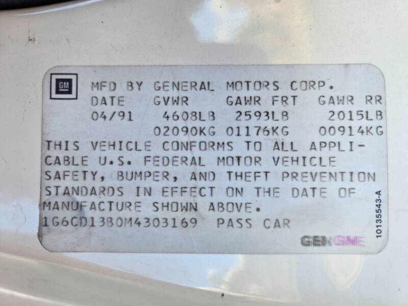 1991 Cadillac DeVille