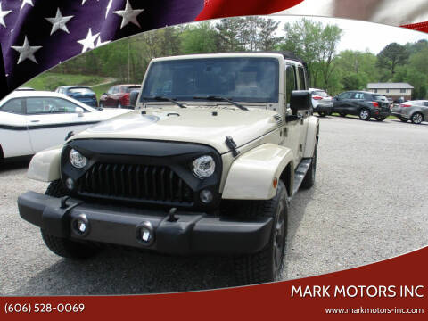2017 Jeep Wrangler Unlimited for sale at Mark Motors Inc in Gray KY