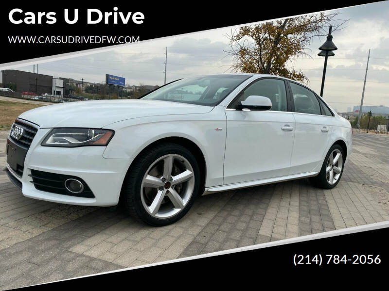 2012 Audi A4 for sale at CarsUDrive in Dallas TX