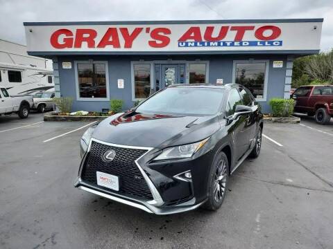 2018 Lexus RX 350 for sale at GRAY'S AUTO UNLIMITED, LLC. in Lebanon TN