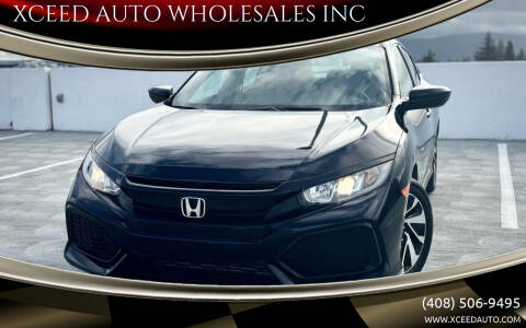 2019 Honda Civic for sale at XCEED AUTO WHOLESALES INC in San Jose CA