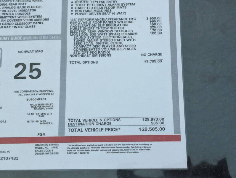 2000 Chevrolet Camaro