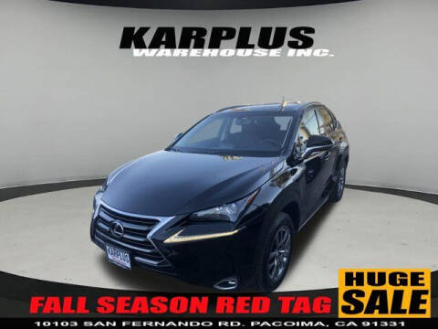 2015 Lexus NX 200t for sale at Karplus Warehouse in Pacoima CA