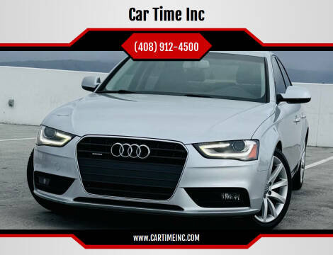 2013 Audi A4 for sale at Car Time Inc in San Jose CA