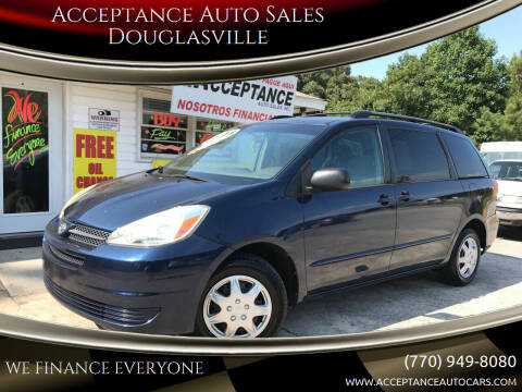 2004 Toyota Sienna for sale at Acceptance Auto Sales Douglasville in Douglasville GA