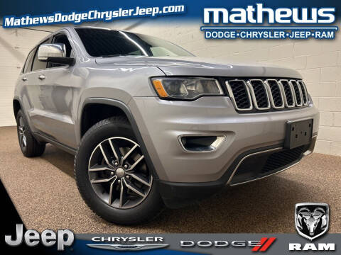 2017 Jeep Grand Cherokee for sale at MATHEWS DODGE INC in Marion OH