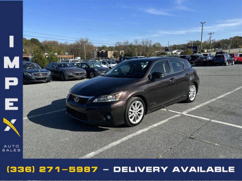 2013 Lexus CT 200h for sale at Impex Auto Sales in Greensboro NC