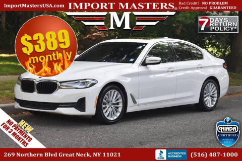 2021 BMW 5 Series for sale at Import Masters in Great Neck NY