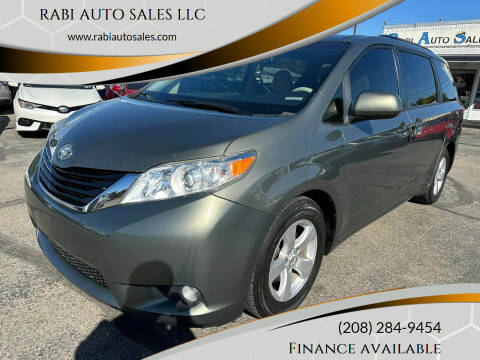 2012 Toyota Sienna for sale at RABI AUTO SALES LLC in Garden City ID