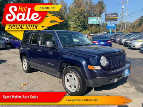 2013 Jeep Patriot for sale at Sport Motive Auto Sales in Seattle WA