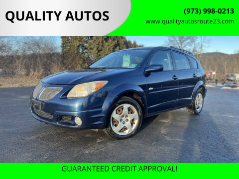 2005 Pontiac Vibe for sale at QUALITY AUTOS in Hamburg NJ