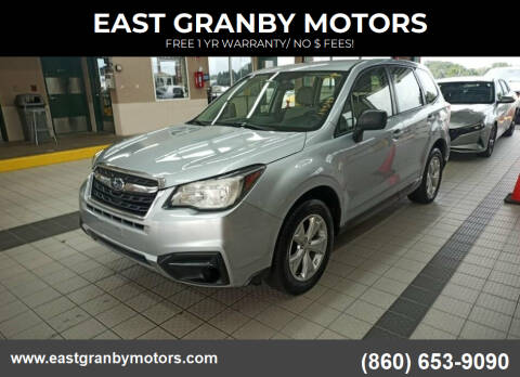 2017 Subaru Forester for sale at EAST GRANBY MOTORS in East Granby CT