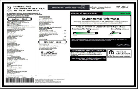 2023 RAM ProMaster 3500 159 WB