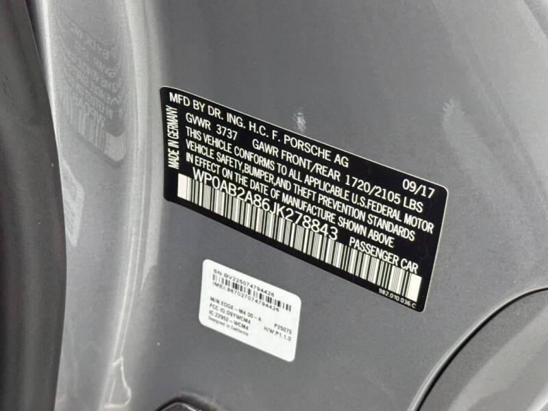 2018 Porsche 718 Cayman