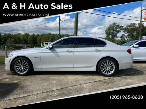 2014 BMW 5 Series for sale at A & H Auto Sales in Clanton AL
