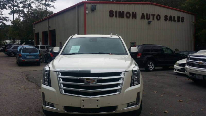 2015 Cadillac Escalade for sale at Simon's Auto Sales in Clayton NC
