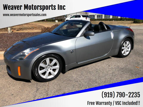 2005 Nissan 350Z for sale at Weaver Motorsports Inc in Cary NC