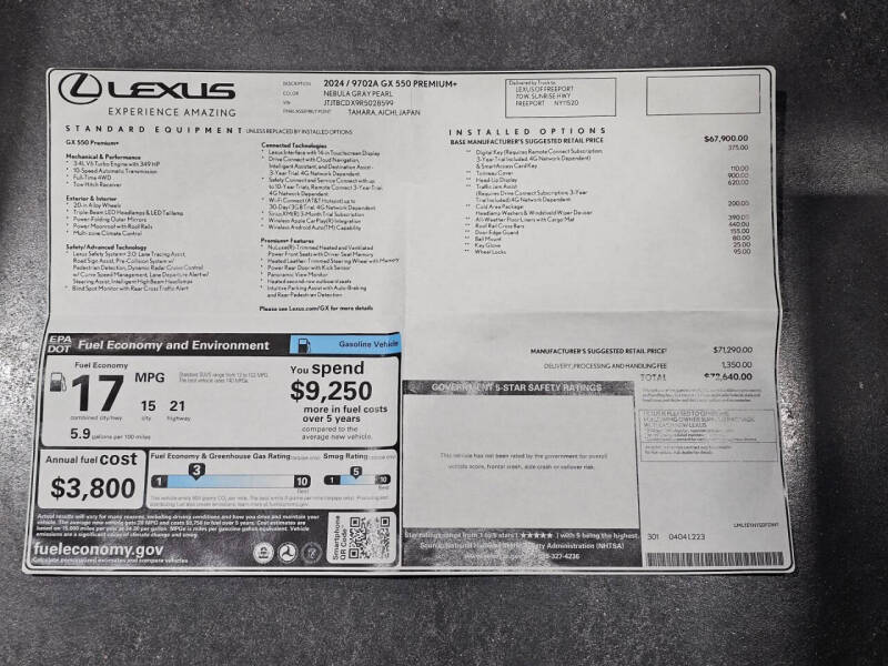 2024 Lexus GX 550 Premium+