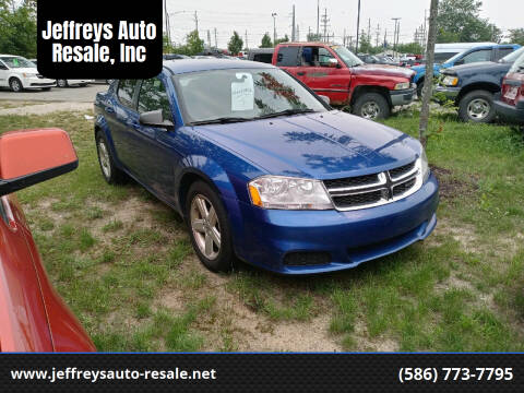 2013 Dodge Avenger for sale at Jeffreys Auto Resale, Inc in Clinton Township MI