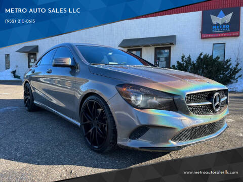 2018 Mercedes-Benz CLA for sale at METRO AUTO SALES LLC in Blaine MN