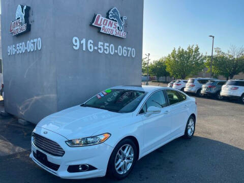 2015 Ford Fusion for sale at LIONS AUTO SALES in Sacramento CA