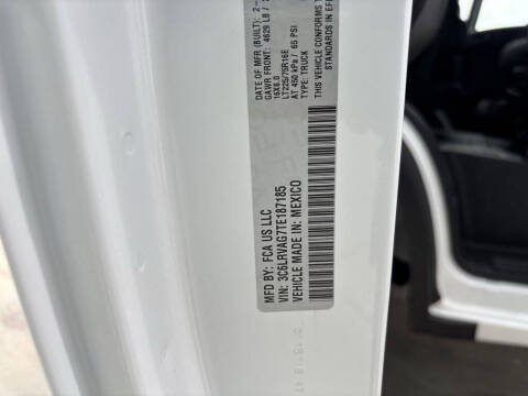 2026 RAM ProMaster
