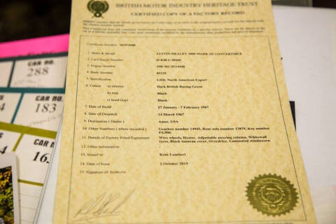 1967 Austin-Healey 3000 MKIII