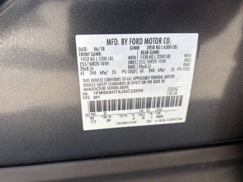 2018 Ford Explorer Platinum