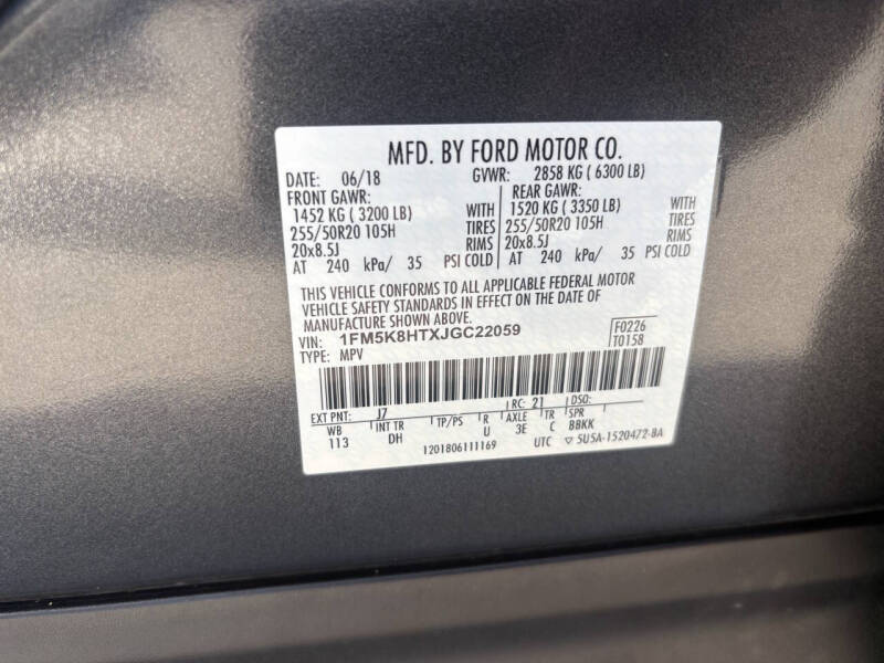2018 Ford Explorer Platinum