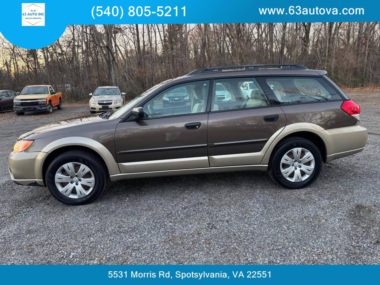 2008 Subaru Outback for sale at 63 Auto Inc in Spotsylvania, VA