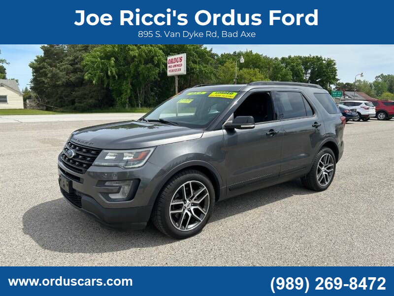 2016 Ford Explorer for sale at Joe Ricci's Ordus Ford in Bad Axe MI