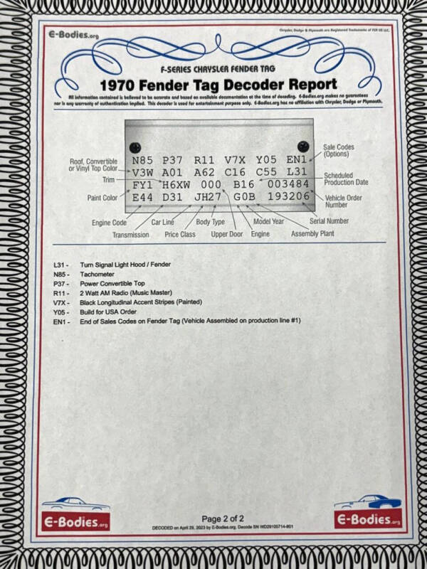 1970 Dodge Challenger