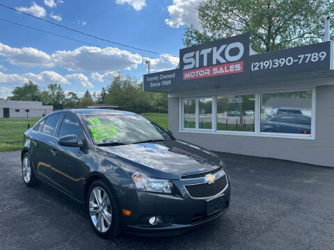 2013 Chevrolet Cruze for sale at SITKO MOTOR SALES INC in Cedar Lake IN