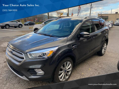 2017 Ford Escape for sale at Your Choice Auto Sales Inc. in Dearborn MI