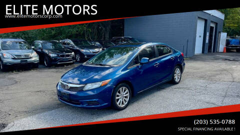 2012 Honda Civic for sale at ELITE MOTORS in West Haven CT