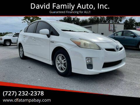 2011 Toyota Prius for sale at David Family Auto, Inc. in New Port Richey FL