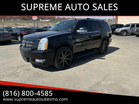 2013 Cadillac Escalade for sale at SUPREME AUTO SALES in Grandview MO