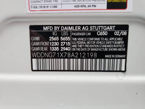 2008 Mercedes-Benz S-Class S 550