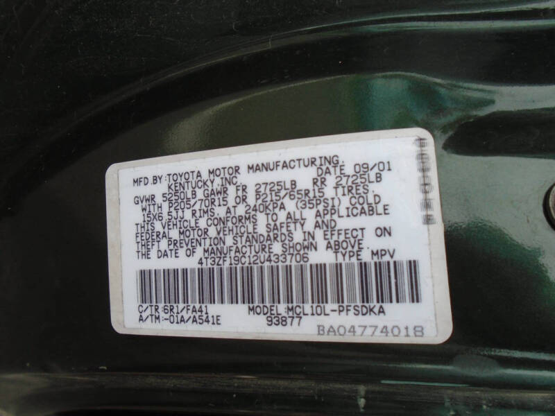 2002 Toyota Sienna CE