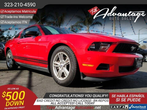 2012 Ford Mustang for sale at ADVANTAGE AUTO SALES INC in Bell CA