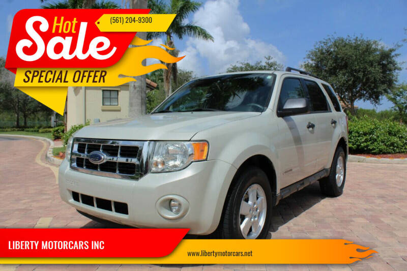 2008 Ford Escape for sale at LIBERTY MOTORCARS INC in Royal Palm Beach FL