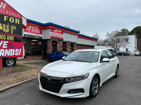 2018 Honda Accord for sale at HW Auto Wholesale in Norfolk VA