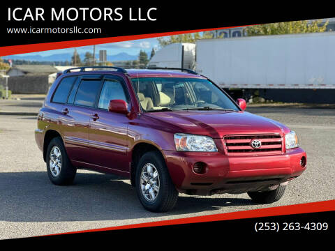 2005 Toyota Highlander for sale at ICAR MOTORS LLC in Auburn WA