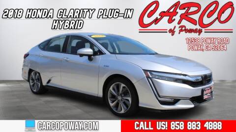 2018 Honda Clarity Plug-In Hybrid for sale at CARCO SALES & FINANCE - CARCO OF POWAY in Poway CA