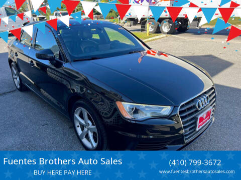 2016 Audi A3 for sale at Fuentes Brothers Auto Sales in Jessup MD